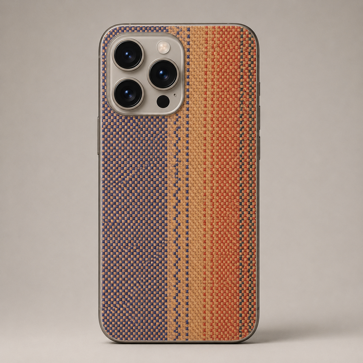 Traditional Woven Pattern Mobile Back Skin Sticker – Custom Fit for All Phone Models