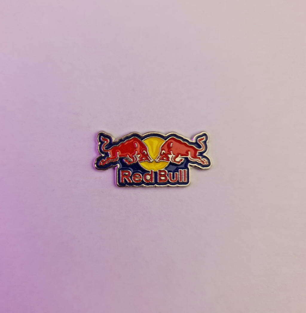 Red Bull Metal Logo Sticker – Premium 3D Emblem for Mobile, Laptop & Tablet