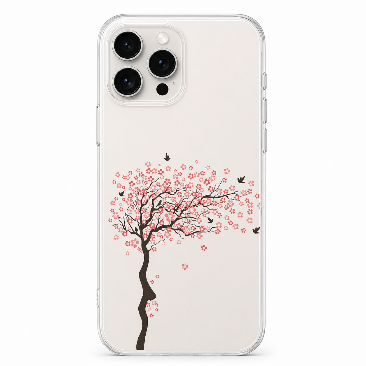 Cherry Blossom Tree Elsa Sheet for Mobile Back | Premium Transparent Decorative Skin