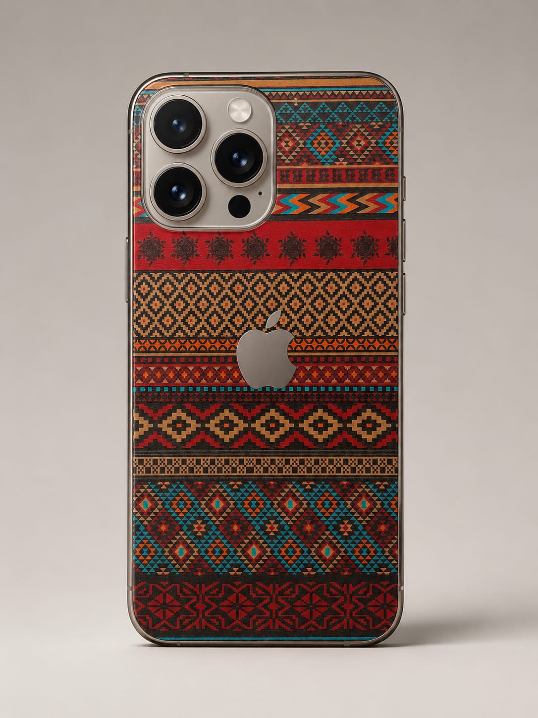 Custom Ethnic Tribal Pattern Mobile Back Skin Sticker | Premium Vinyl Decal for All Phone Models