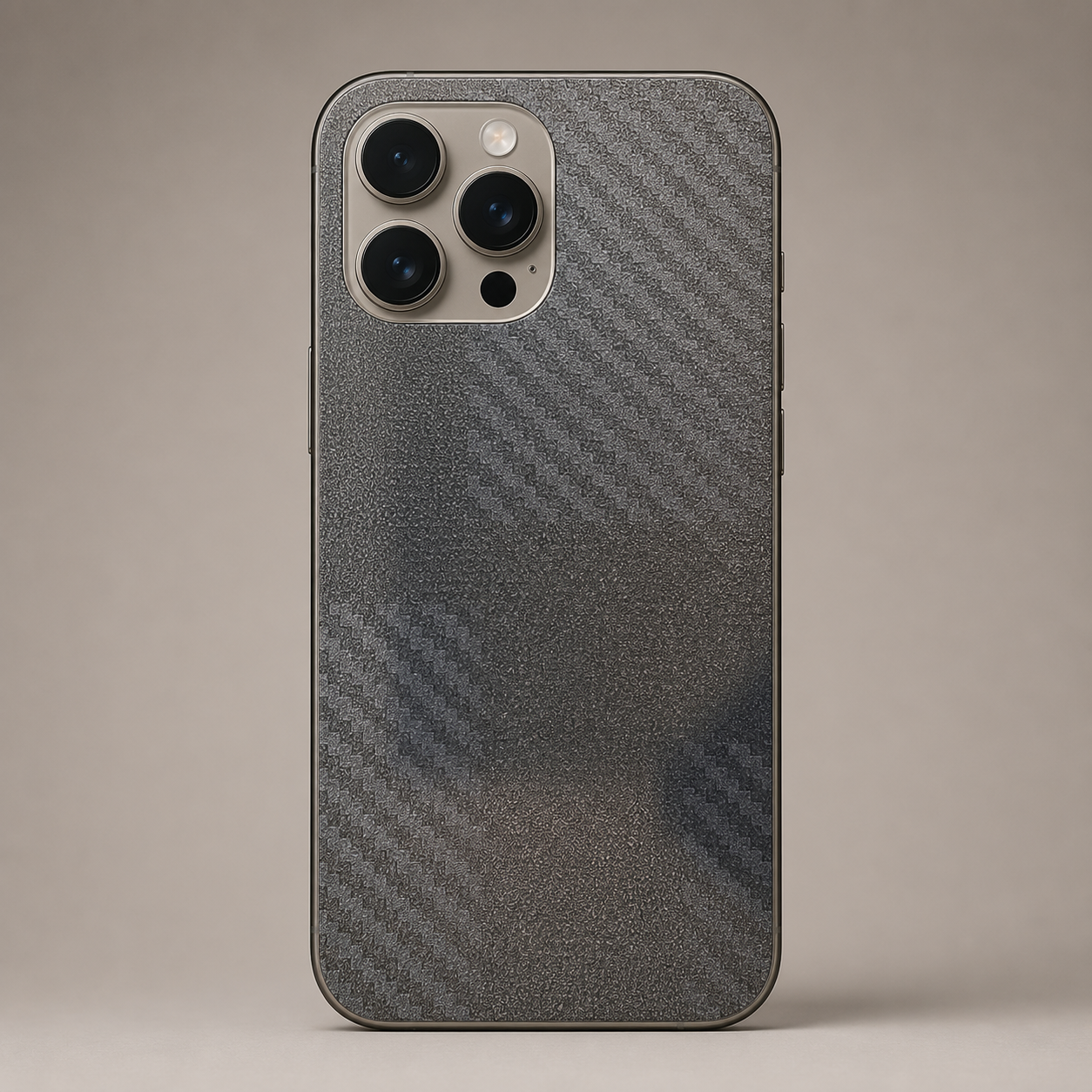 Matte Carbon Fiber Mobile Back Skin Sticker | Premium Black Texture | Custom Fit for All Phone Models