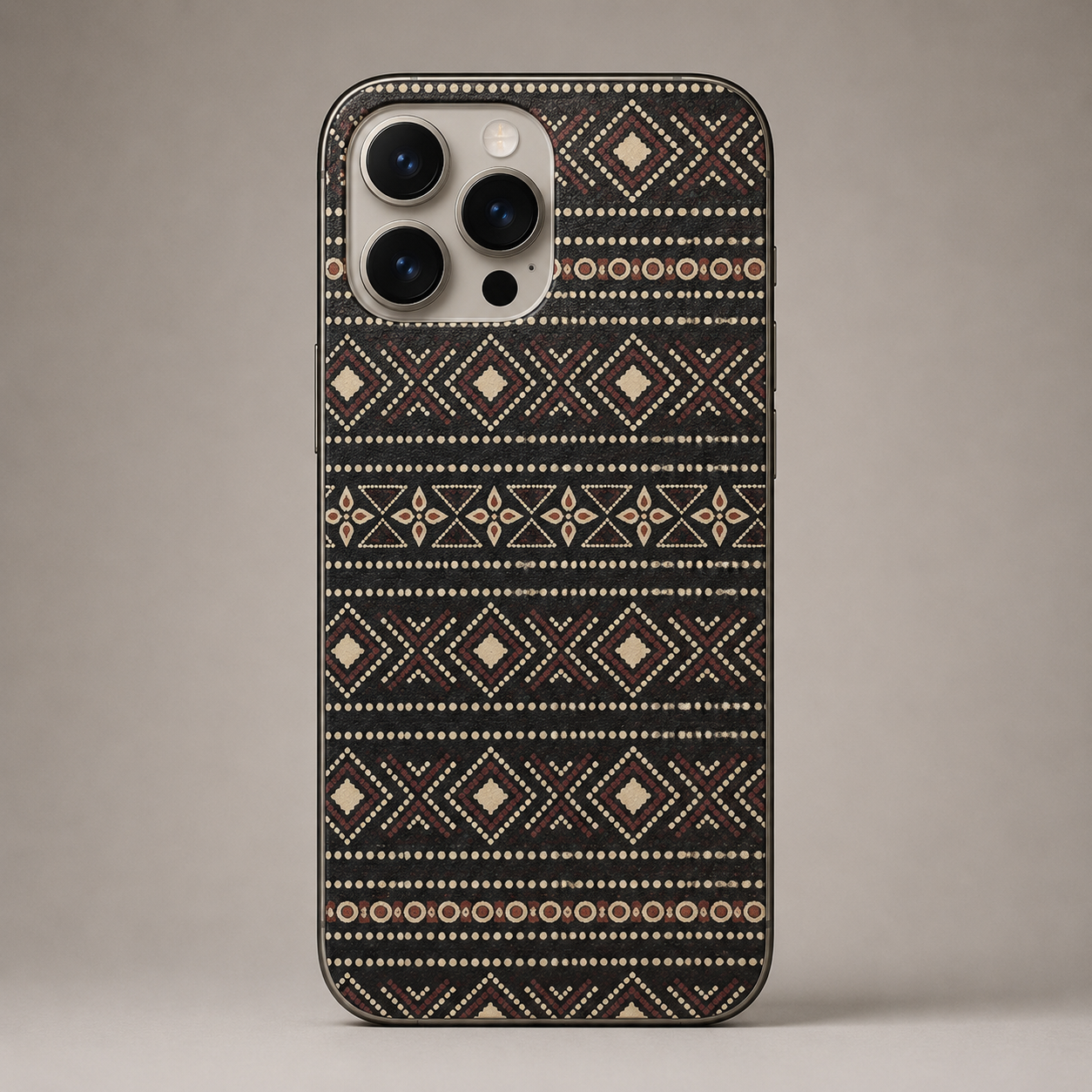 Vintage Tribal Pattern Mobile Back Skin Sticker | Bohemian Ethnic Design | Custom Fit for All Phone Models