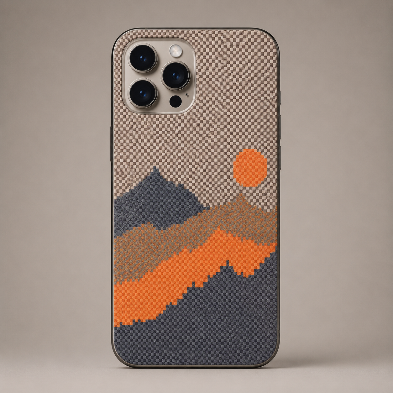 Modern Mountain Landscape Mobile Back Skin Sticker