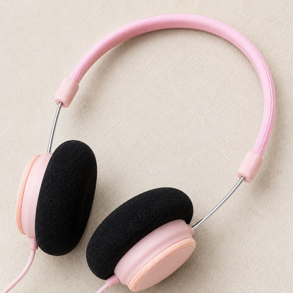 Lemon Solo M10 Wired On-Ear Headphones – Lightweight Stereo Sound Headset